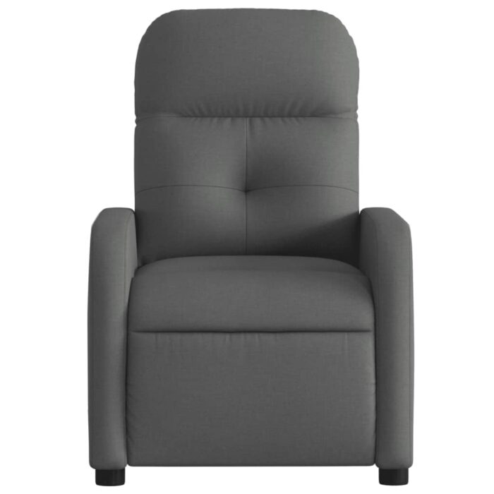Fauteuil inclinable Gris foncé Tissu – Image 4