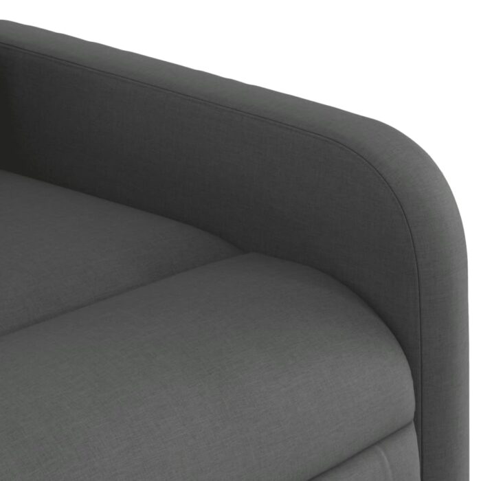 Fauteuil inclinable Gris foncé Tissu – Image 6