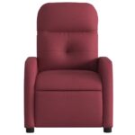 Fauteuil inclinable Rouge bordeaux Tissu – Image 4