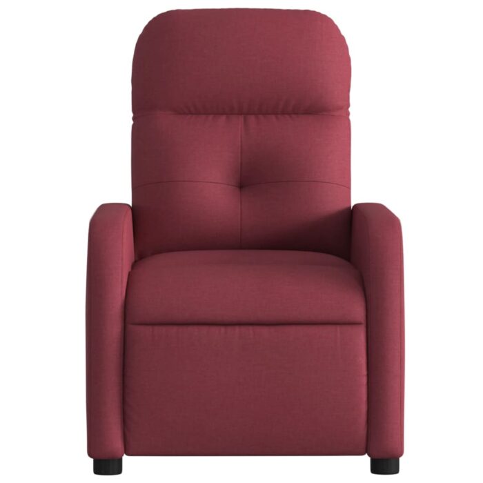 Fauteuil inclinable Rouge bordeaux Tissu – Image 4