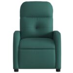 Fauteuil inclinable Vert foncé Tissu – Image 4