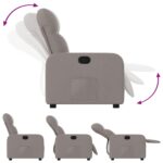 Fauteuil inclinable Taupe Tissu – Image 2