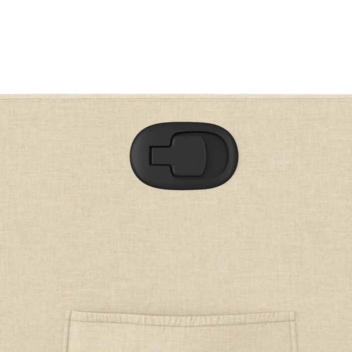 Fauteuil inclinable Crème Tissu – Image 7