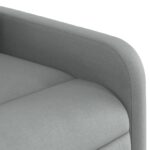 Fauteuil de massage inclinable Gris clair Tissu – Image 7