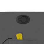 Fauteuil de massage inclinable Gris foncé Tissu – Image 8