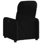 Fauteuil de massage inclinable Noir Tissu – Image 2
