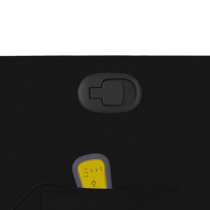 Fauteuil de massage inclinable Noir Tissu – Image 8