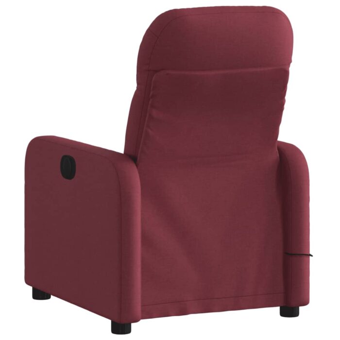Fauteuil de massage inclinable Rouge bordeaux Tissu – Image 2