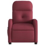 Fauteuil de massage inclinable Rouge bordeaux Tissu – Image 5