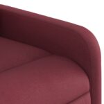Fauteuil de massage inclinable Rouge bordeaux Tissu – Image 7