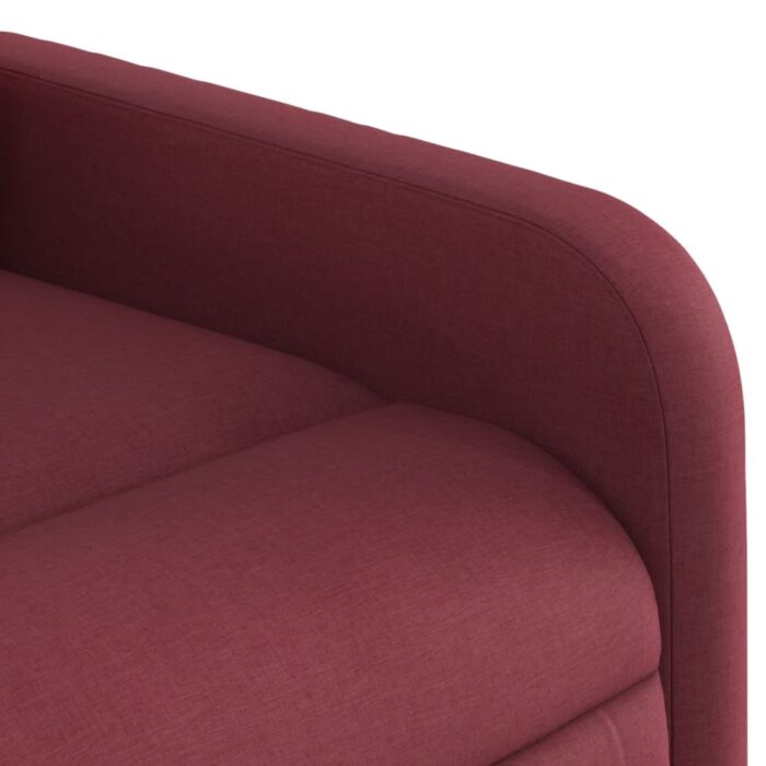 Fauteuil de massage inclinable Rouge bordeaux Tissu – Image 7
