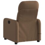 Fauteuil de massage inclinable Marron Tissu – Image 2