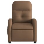 Fauteuil de massage inclinable Marron Tissu – Image 5