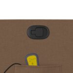 Fauteuil de massage inclinable Marron Tissu – Image 8