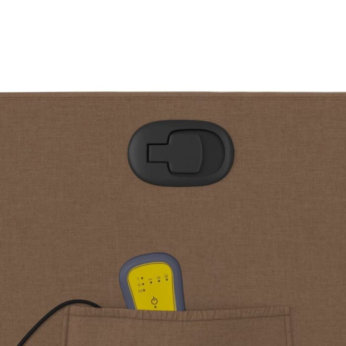 Fauteuil de massage inclinable Marron Tissu – Image 8