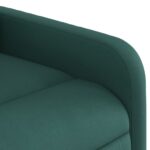 Fauteuil de massage inclinable Vert foncé Tissu – Image 7