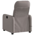 Fauteuil de massage inclinable Taupe Tissu – Image 2