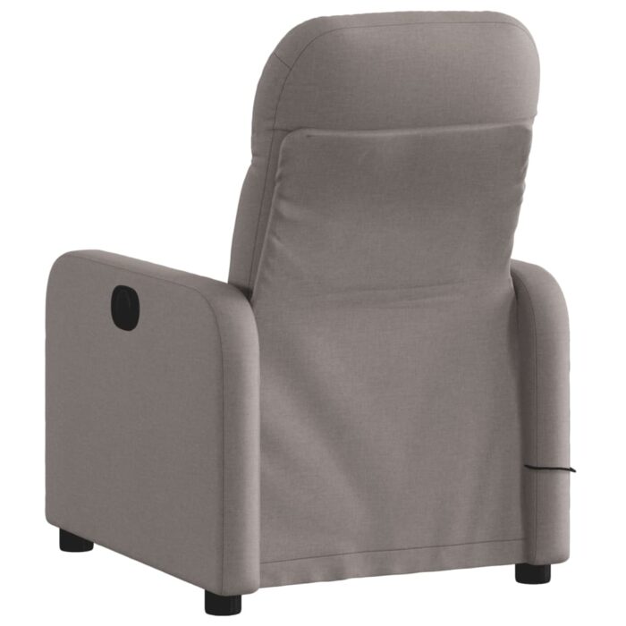 Fauteuil de massage inclinable Taupe Tissu – Image 2