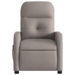 Fauteuil de massage inclinable Taupe Tissu – Image 5