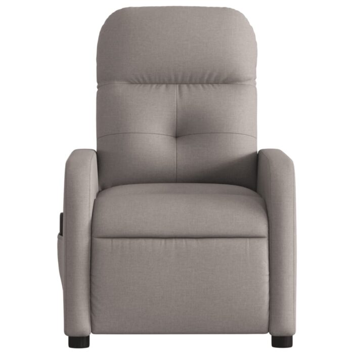 Fauteuil de massage inclinable Taupe Tissu – Image 5