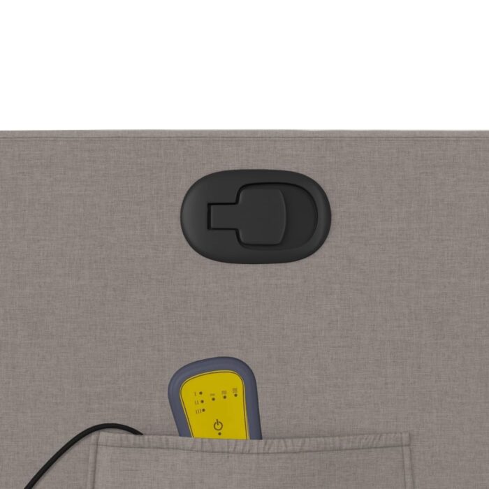 Fauteuil de massage inclinable Taupe Tissu – Image 8