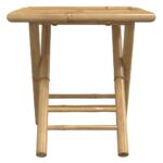 Table de jardin pliable 45x45x45 cm bambou – Image 2