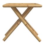 Table de jardin pliable 45x45x45 cm bambou – Image 3