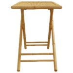 Table de jardin pliable 110x55x75 cm bambou – Image 3