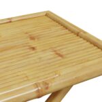 Table de jardin pliable 110x55x75 cm bambou – Image 5