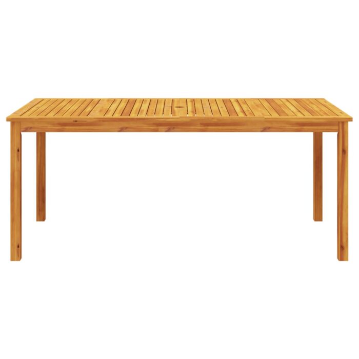Table à manger de jardin 180x90x75 cm bois massif d'acacia – Image 2