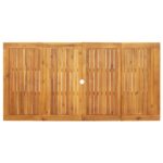Table à manger de jardin 180x90x75 cm bois massif d'acacia – Image 5