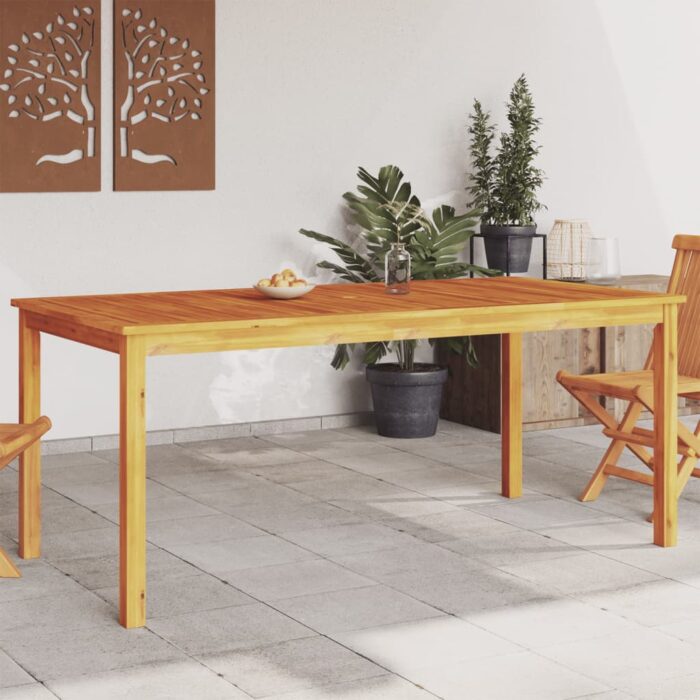 Table à manger de jardin 180x90x75 cm bois massif d'acacia – Image 1