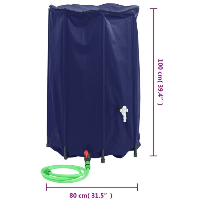 Réservoir d'eau avec robinet pliable 500 L PVC – Image 8