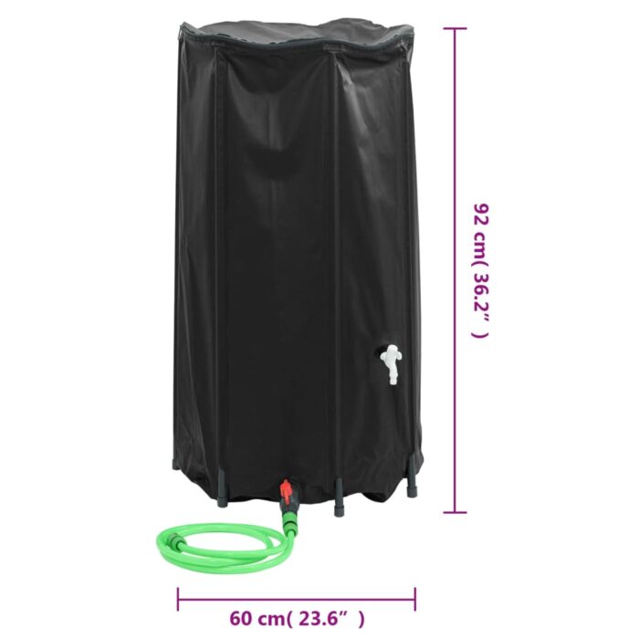 Réservoir d'eau avec robinet pliable 250 L PVC – Image 8