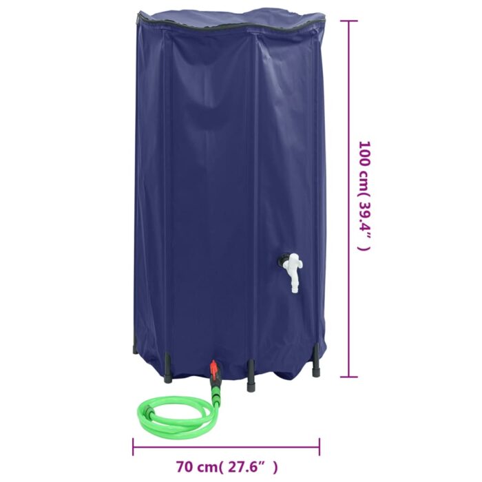 Réservoir d'eau avec robinet pliable 380 L PVC – Image 8
