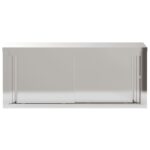 Armoire murale de cuisine avec portes coulissantes inox – Image 4