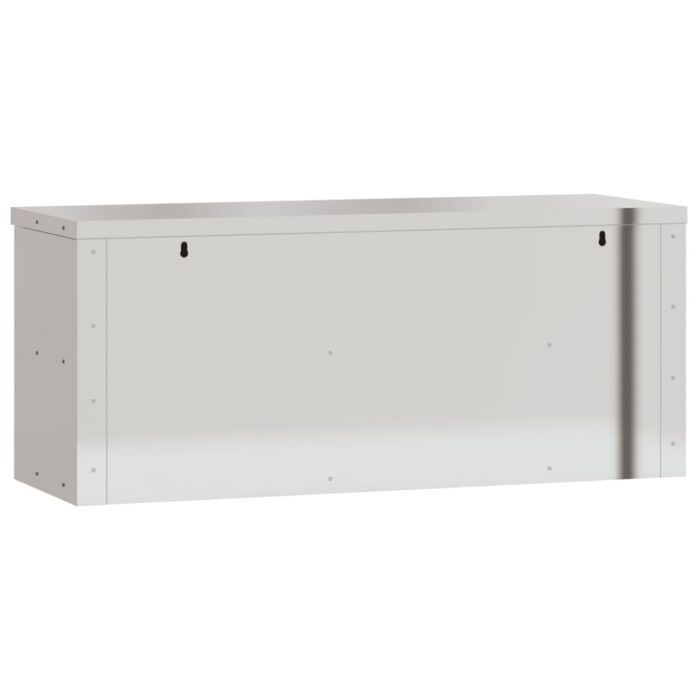 Armoire murale de cuisine avec portes coulissantes inox – Image 6