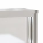 Armoire murale de cuisine avec portes coulissantes inox – Image 7