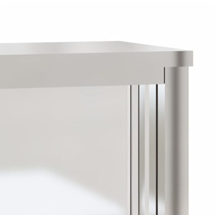 Armoire murale de cuisine avec portes coulissantes inox – Image 7