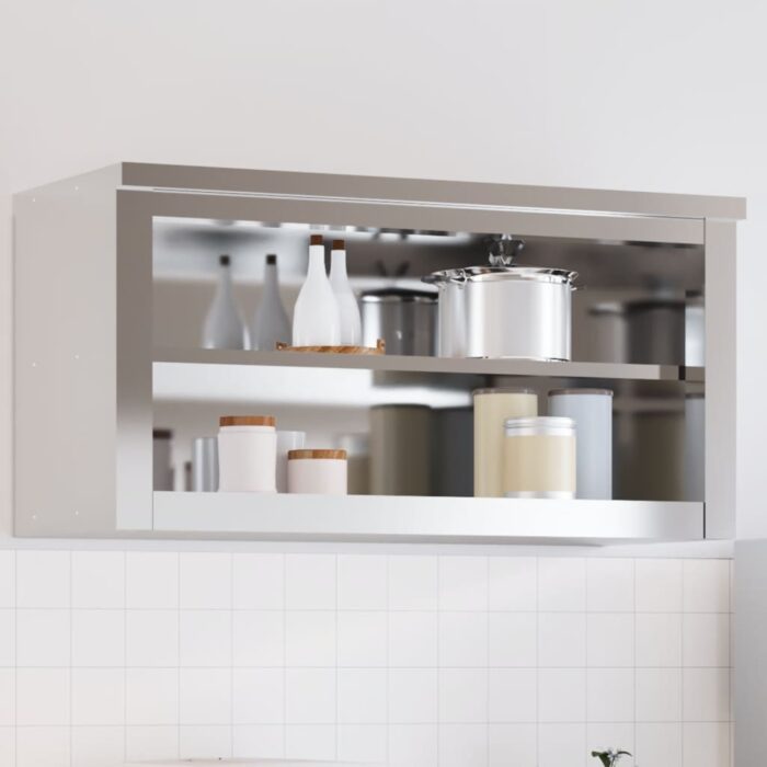 VXL8721012375147_m_en_hd_1.jpg Armoire murale de cuisine avec étagère acier inoxydable – Image 1