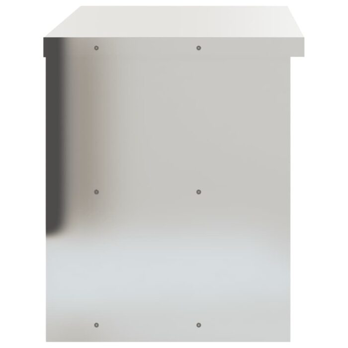 Armoire murale de cuisine avec étagère acier inoxydable – Image 4