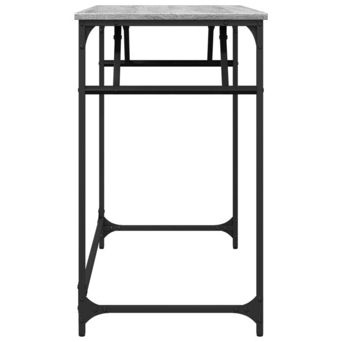Bureau sonoma gris bois d'ingénierie et acier enduit de poudre – Image 4