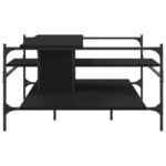 Table basse noir 100x100x48,5 cm bois d'ingénierie – Image 4