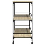 Chariot cuisine chêne sonoma 100,5x50x105 cm bois d'ingénierie – Image 6