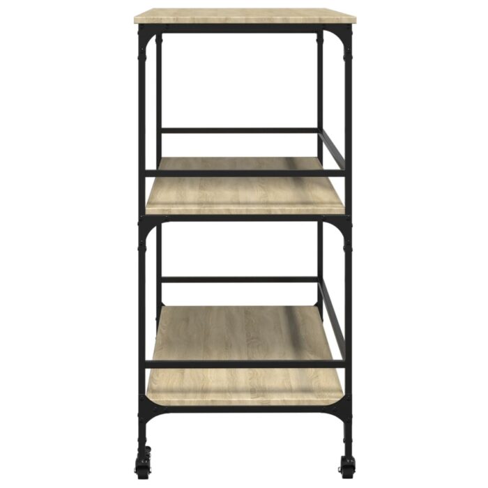 Chariot cuisine chêne sonoma 100,5x50x105 cm bois d'ingénierie – Image 6