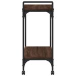 Chariot de cuisine chêne marron 60,5x31x72,5 cm bois ingénierie – Image 6
