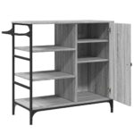Chariot de cuisine sonoma gris 87,5x38,5x84,5cm bois ingénierie – Image 7