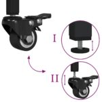 Chariot de cuisine chêne fumé 56x43x89,5 cm bois d'ingénierie – Image 11