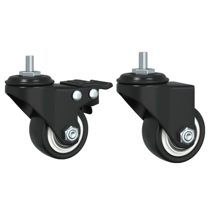 Chariot de cuisine noir 65x40x86,5 cm bois d'ingénierie – Image 10