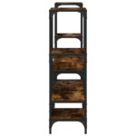 Meuble TV chêne fumé 206,5x28,5x95 cm bois d'ingénierie – Image 4